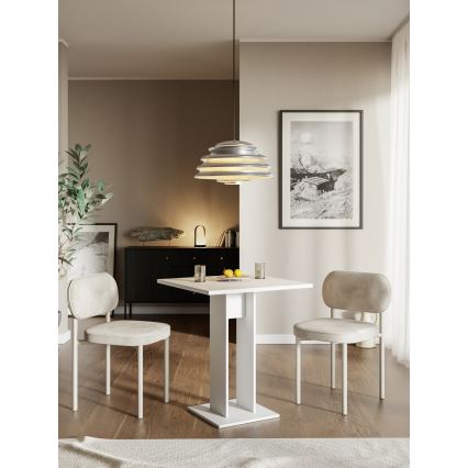 Tafel STRAPO 68x68 cm wit