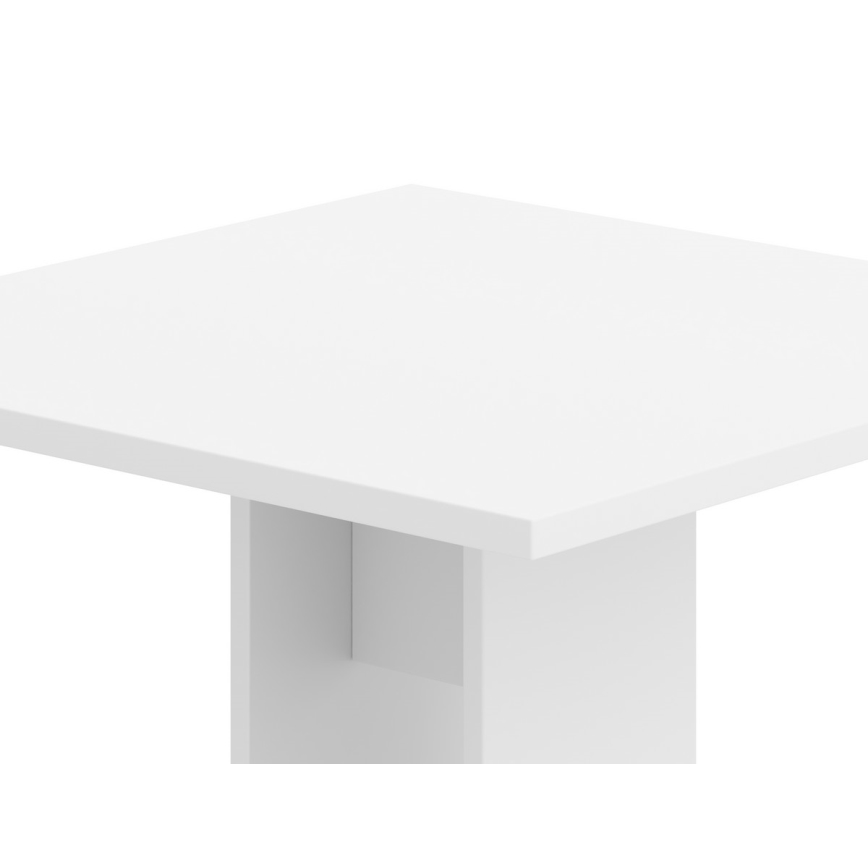 Tafel STRAPO 68x68 cm wit