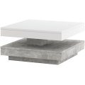Tafel TIMO wit/grijs beton