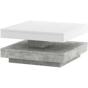 Tafel TIMO wit/grijs beton