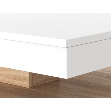 Tafel TIMO wit/sonoma eik
