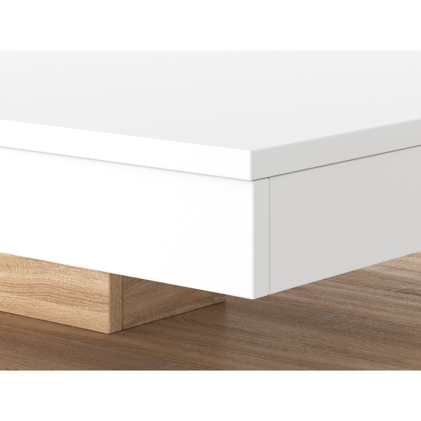 Tafel TIMO wit/sonoma eik