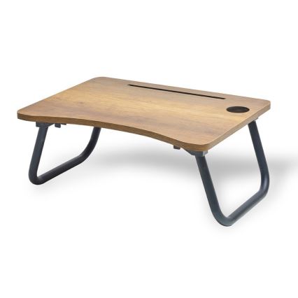 Tafel voor op bed SEHPA 20x60 cm berkenbruin/zwart