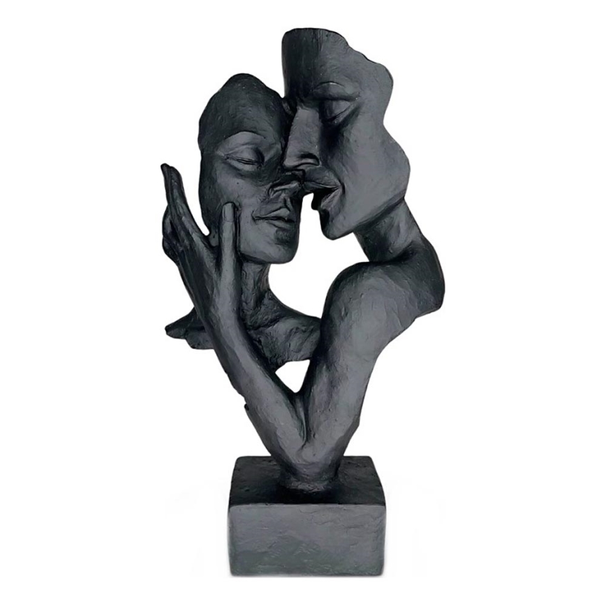 Tafeldecoratie 29x9x17 cm hars/zwart