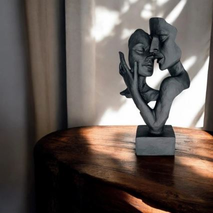 Tafeldecoratie 29x9x17 cm hars/zwart