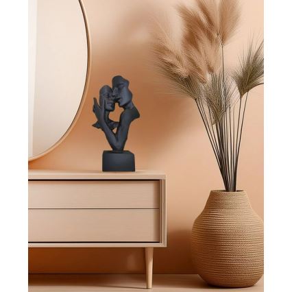Tafeldecoratie 29x9x17 cm hars/zwart