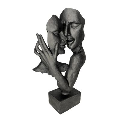 Tafeldecoratie 29x9x17 cm hars/zwart