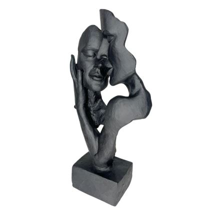 Tafeldecoratie 29x9x17 cm hars/zwart