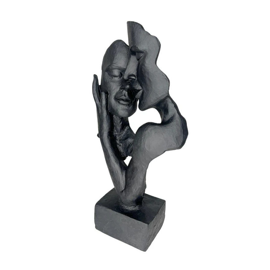 Tafeldecoratie 29x9x17 cm hars/zwart