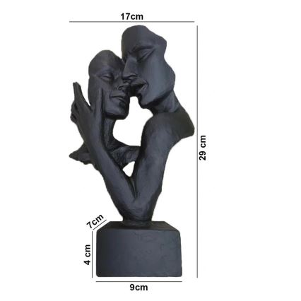 Tafeldecoratie 29x9x17 cm hars/zwart