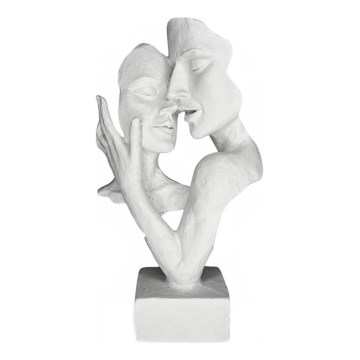 Tafeldecoratie 29x9x17 cm kunsthars/wit