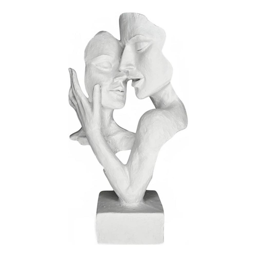 Tafeldecoratie 29x9x17 cm kunsthars/wit