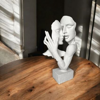 Tafeldecoratie 29x9x17 cm kunsthars/wit