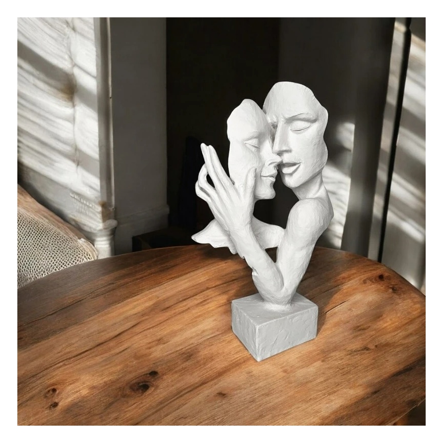 Tafeldecoratie 29x9x17 cm kunsthars/wit