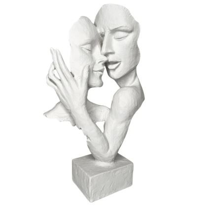 Tafeldecoratie 29x9x17 cm kunsthars/wit