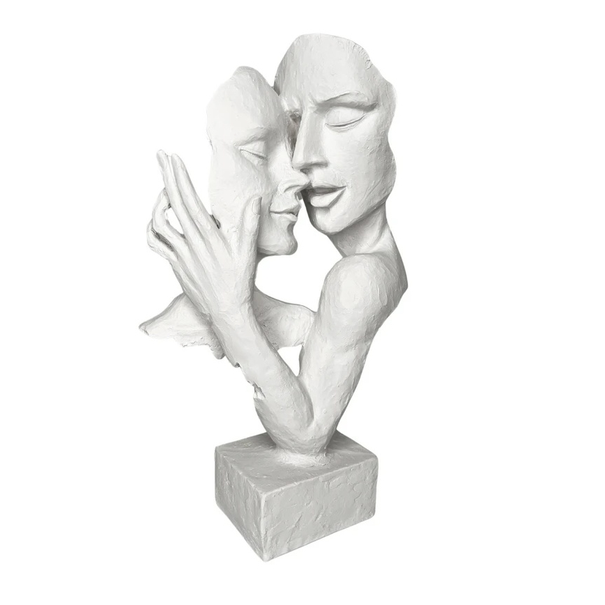 Tafeldecoratie 29x9x17 cm kunsthars/wit