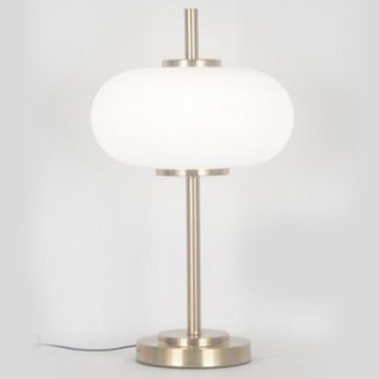Tafellamp 1xE14/3W/230V wit/messing