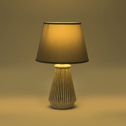 Tafellamp 1xE14/40W/230V patina/grijs