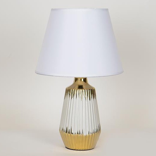 Tafellamp 1xE14/40W/230V wit/goud