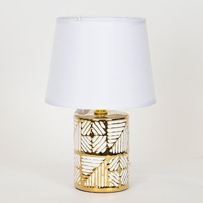 Tafellamp 1xE14/40W/230V wit/goud