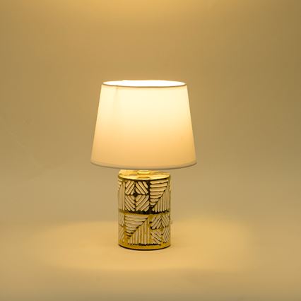 Tafellamp 1xE14/40W/230V wit/goud