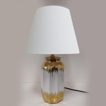 Tafellamp 1xE14/60W/230V wit/goud