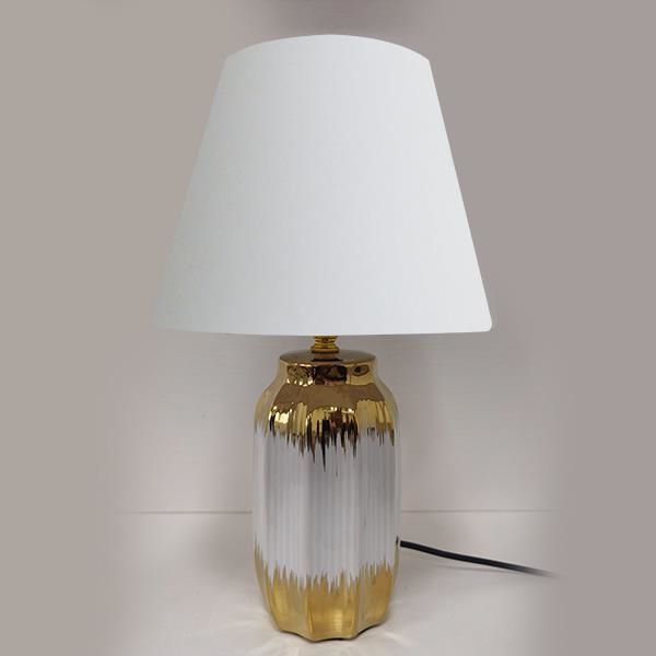 Tafellamp 1xE14/60W/230V wit/goud