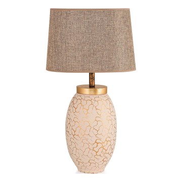 Tafellamp 1xE27/40W/230V beige/goud