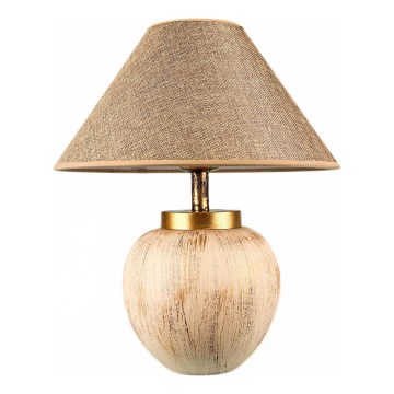 Tafellamp 1xE27/40W/230V beige