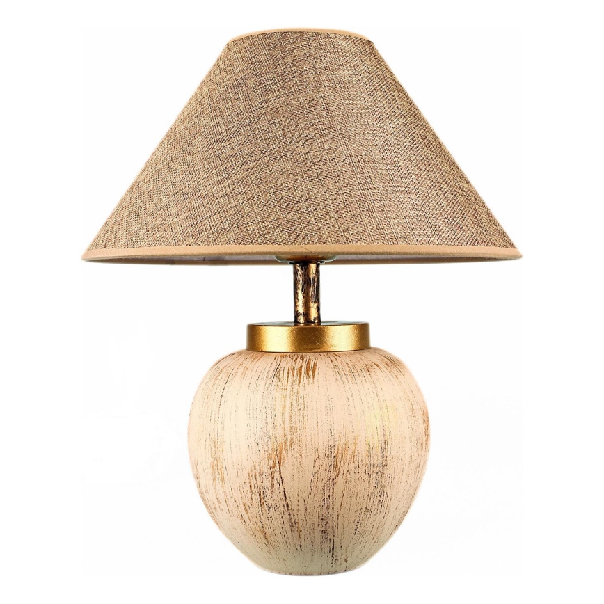 Tafellamp 1xE27/40W/230V beige