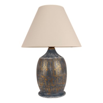 Tafellamp 1xE27/40W/230V blauw/goud