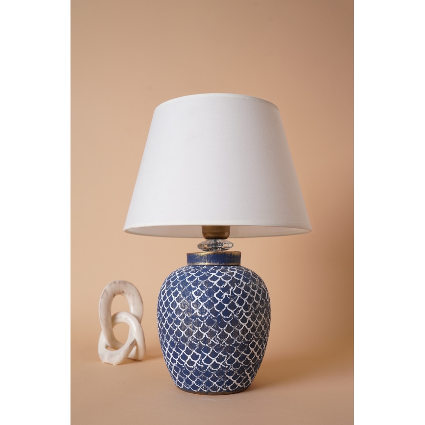 Tafellamp 1xE27/40W/230V blauw