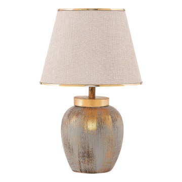 Tafellamp 1xE27/40W/230V goud/beige