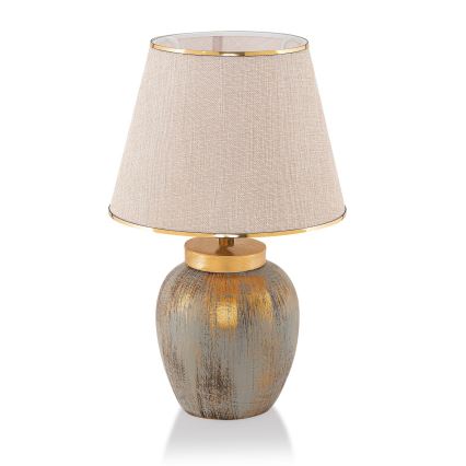 Tafellamp 1xE27/40W/230V goud/beige