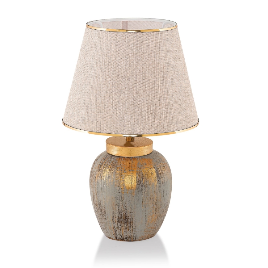 Tafellamp 1xE27/40W/230V goud/beige