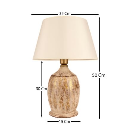 Tafellamp 1xE27/40W/230V goud