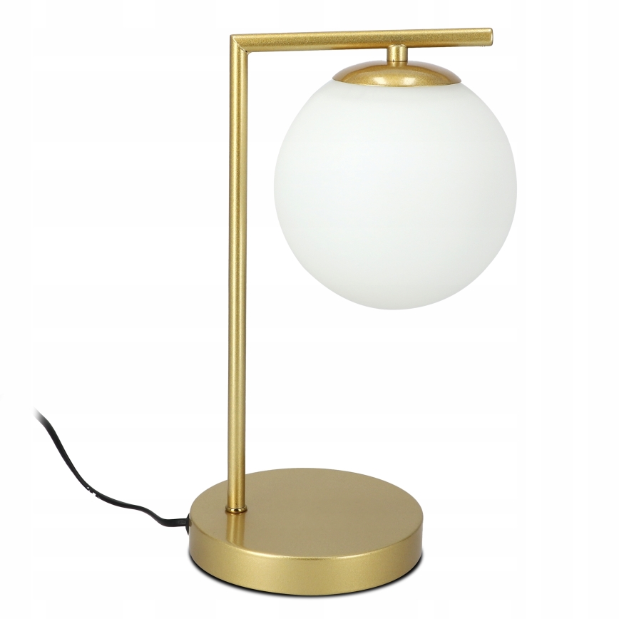 Tafellamp 1xE27/40W/230V goud/wit