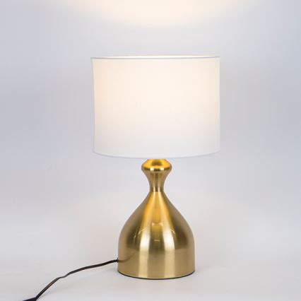 Tafellamp 1xE27/40W/230V wit/goud