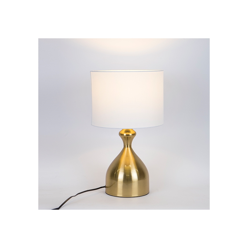 Tafellamp 1xE27/40W/230V wit/goud