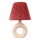 Tafellamp 1xE27/40W/230V wit/rood