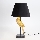 Tafellamp 1xE27/40W/230V zwart/goud