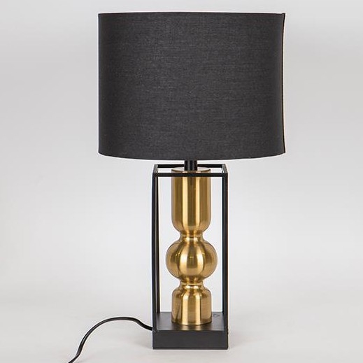 Tafellamp 1xE27/40W/230V zwart/goud