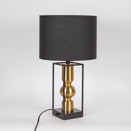 Tafellamp 1xE27/40W/230V zwart/goud