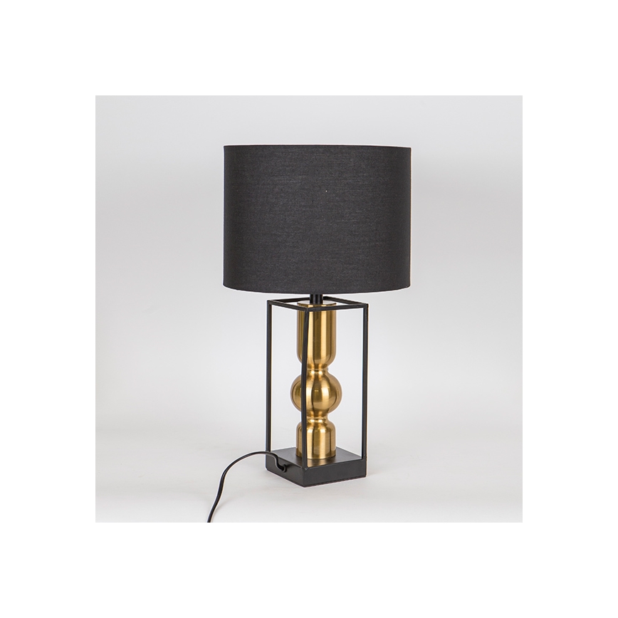 Tafellamp 1xE27/40W/230V zwart/goud