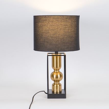 Tafellamp 1xE27/40W/230V zwart/goud