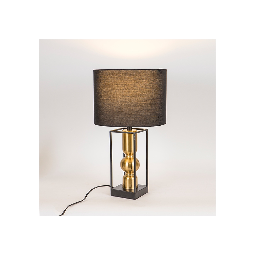 Tafellamp 1xE27/40W/230V zwart/goud