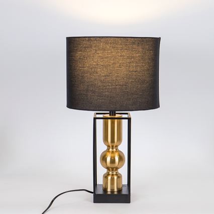 Tafellamp 1xE27/40W/230V zwart/goud