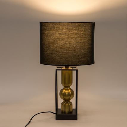 Tafellamp 1xE27/40W/230V zwart/goud