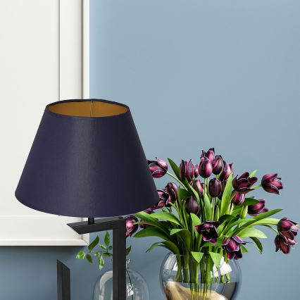 Tafellamp 1xE27/60W/230V 45 cm blauw/goud