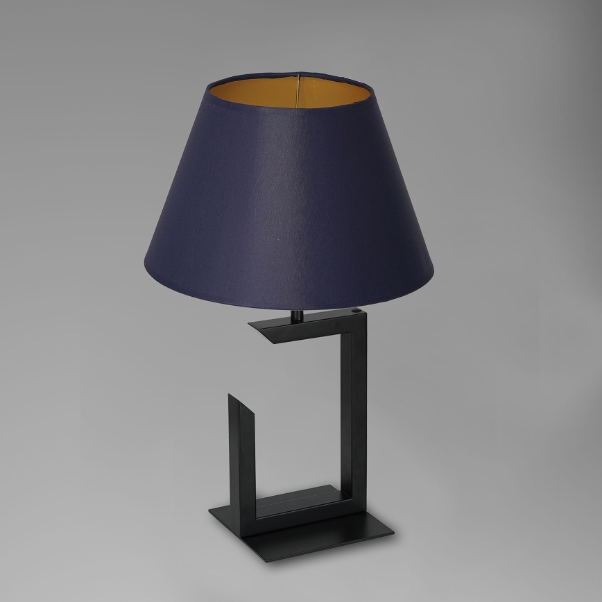 Tafellamp 1xE27/60W/230V 45 cm blauw/goud